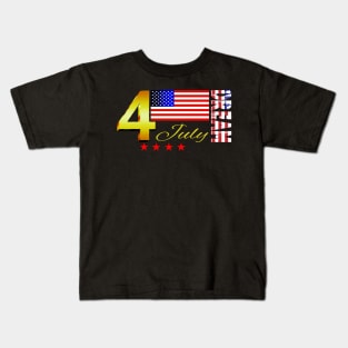 4th of July American Flag Dream Day T-shirt Kids T-Shirt